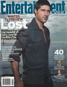 Entertainment Weekly Jan 11, 2008 MATTHEW FOX-LOST-JAMES MARSDEN-HAL HOLBROOK - Picture 1 of 2