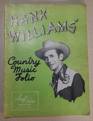 Cancionero HANK WILLIAMS Country Music Folio Acuff-Rose Foto 1 de 4