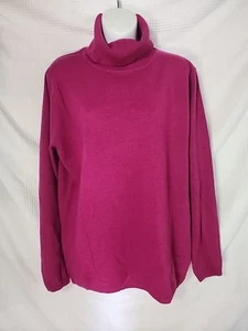 Woolovers Berry Juice 20% Cashmere And 80 % Merino Wool Roll Neck Jumper Size XL - Picture 1 of 11