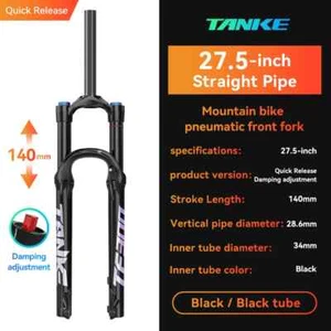 27.5/29er Mountain Bike Air Shock Absorbing Straight Tapered Suspension Fork - Picture 1 of 36