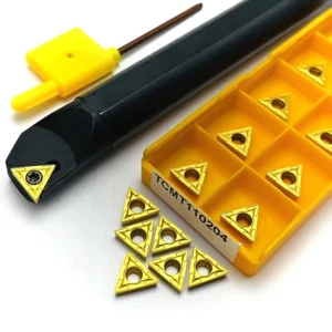 S16Q-STFCR11 16mm CNC Lathe Internal Turning Tool Holder + 10Pcs TCMT110204 - Picture 1 of 3