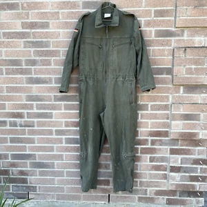 Vintage German Military Coveralls 40x27 Pilot Jumpsuit Aviation Tanker Jumpsuit - Picture 1 of 24