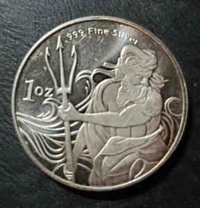 Ronda de plata .999 de 1 oz - Tridente - Brillante sin circular - Imagen 1 de 2