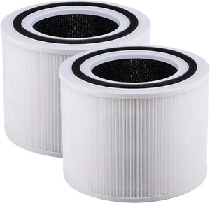 Paquete de 2 filtros de aire H13 filtro HEPA verdadero para con LEVOIT Core 300 y Core 300S - Imagen 1 de 5
