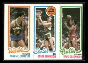 1980-81 Topps Wayne Cooper John Johnson David Greenwood - Picture 1 of 2