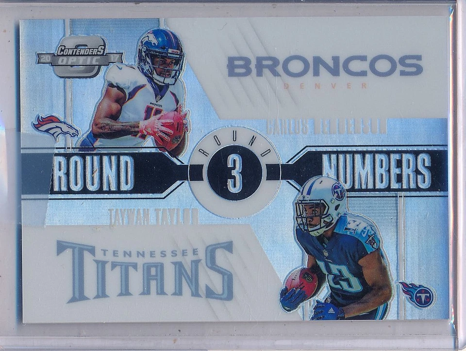 CARLOS HENDERSON / TAYWAN TAYLOR - 2017 Contenders Optic Round Numbers /75  - Image 1 of 1