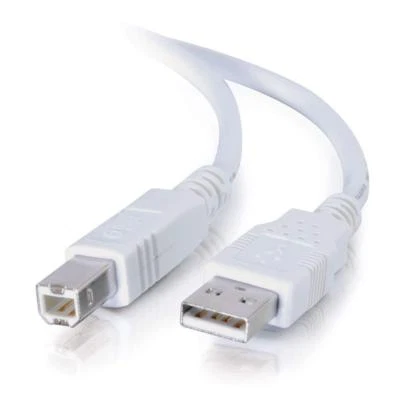 C2G 1M USB2. 0 Typ A, Typ B Kabel - weiß - Bild 1 von 2
