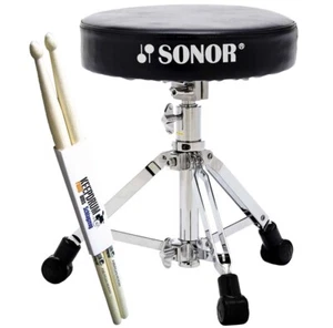 Taburete de batería Sonor DT XS 2000 + baquetas - Imagen 1 de 3