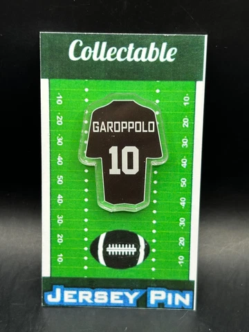 Las Vegas Raiders Jimmy Garoppolo jersey lapel pin-Classic BLACK HOLE NATION-R4L Cover