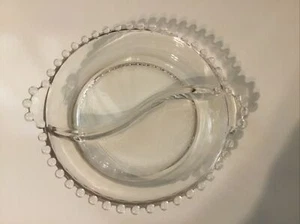 Imperial Candlewick Crystal Elegant Glassware Divided Relish Dish 6 1/2 in. - Picture 1 of 3