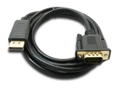 2pcs DP to VGA  display port to VGA conversion cable VGA HD cable 1.8m - Image 1 of 4