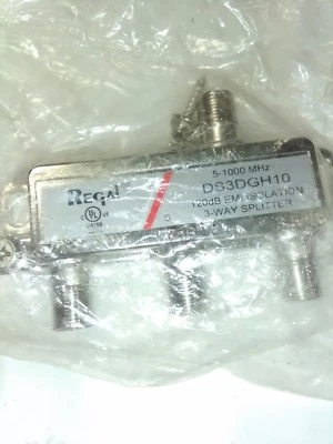 REGAL 3 WAY SPLITTER 1GHz 120dB  DS3DGH10 - Image 1 of 3