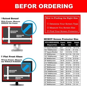 Blue Light Anti Glare Screen Protector for Dell/HP/Acer/ViewSonic/ASUS 27" Anti - Picture 1 of 6