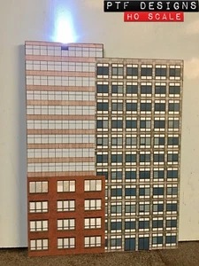 HO Scale Commercial #4 Combo Building Flat / Front 3D Background - Picture 1 of 7