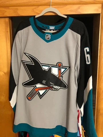 San Jose Sharks Reverse Retro - Erik Karlsson Adidas Hockey Jersey New with Tags Cover