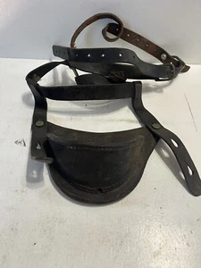 - tuna fishing rod holder leather vintage Belt Nautical Ocean Big Game - Picture 1 of 14