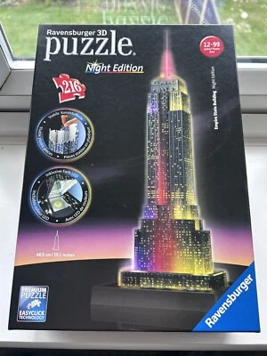 Ravensburger 3D Puzzle Night Edition Empire State Building - Brand New - Image 1 of 3