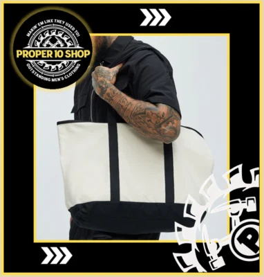 Fashion Nova Men's Women's LRG Canvas Utility Tote  22" wide 14" tall and 6" dp - Image 1 of 4