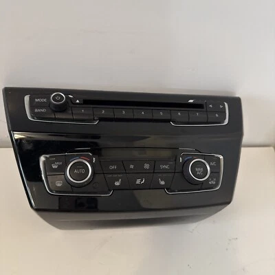 2017 BMW X1 DASH HVAC AC HEATER CLIMATE CONTROL SWITCH & CD PLAYER OEM Foto 1 de 4