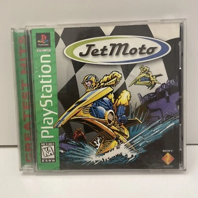 Playstation 1 (PS1) Jet Moto Greatest Hits Complete  1997 EUC - Image 1 of 4