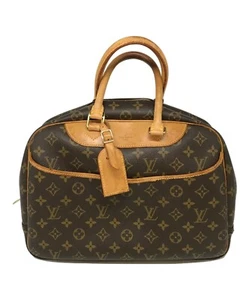 Louis Vuitton Deauville M47270 Monogram Canvas Handbag Brown Used Auth Excellent - Picture 1 of 8