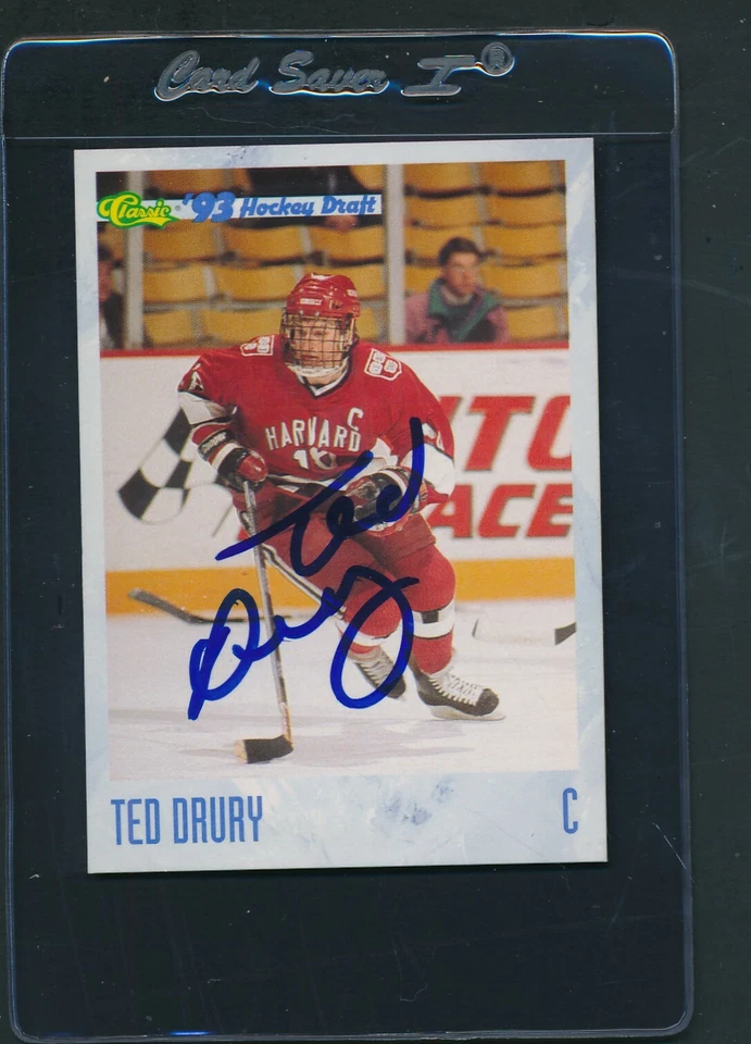 1993/94 Classic Draft #63 Ted Drury Signed Auto *D6304 - Image 1 of 1