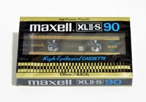 MAXELL XL II S 90 JAPAN BLANK CASSETTE TAPE SEALED 1980 EU MARKET - Picture 1 of 2