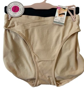 Under Control Maternity Panties 2 Pack Nude and Black Size 2X- NEW - Picture 1 of 4