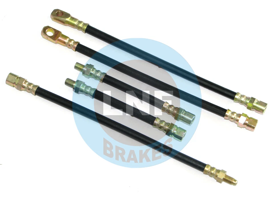 Комплект тормозных шлангов Fiat 124 Coupe (BC/CC) передний задний X5 70 71 72 73 74 75 1970-1975 - Изображение 1 из 1