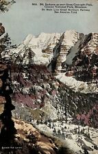 MT JACKSON GUNSIGHT PASS Glacier National Park Montana Postcard Posted 1926 USA