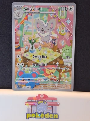 Cinccino 183/162 Sv05: Temporal Forces Holo Illustration Rare Pokemon Tcg Nm - Image 1 of 2