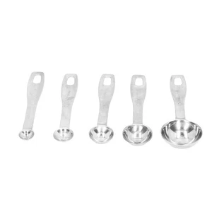 5pcs/set Measuring Spoons Stainless Steel Teaspoon Tablespoon Set With Scales - Picture 1 of 12