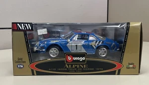 Burago 3010 A110 Renault Alpine 1973 Tour De Corse Diecast Model Car 1/16 Scale - Picture 1 of 8
