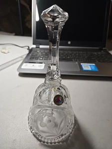 HOFBAUER Kristallglocke 24% Bleikristall mit Blumenmuster Made in Germany  - Bild 1 von 5