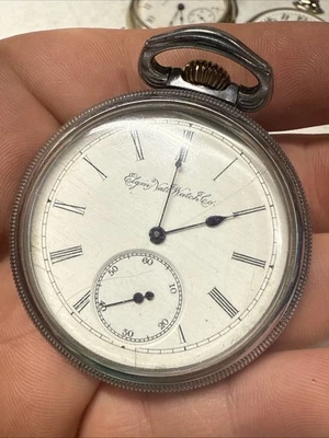 Reloj Bolsillo 1915 Elgin Grado 291 Modelo 7 16s Estuche Keystone Grabado Monograma Foto 1 de 4