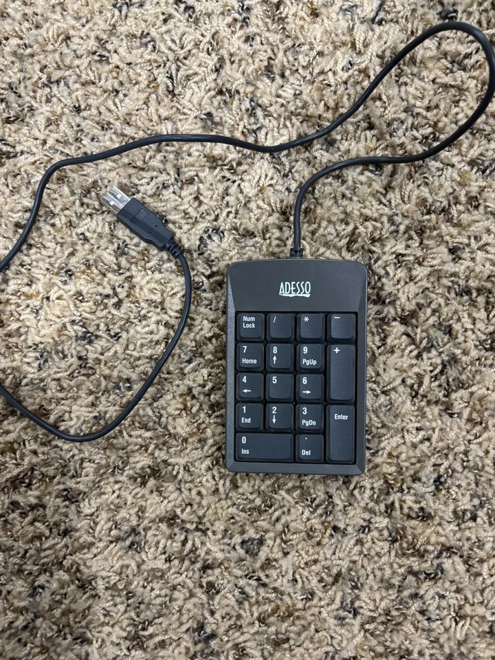 Adesso SKP-80 External USB Number Numeric Keypad  TESTED WORKS! - Image 1 of 1