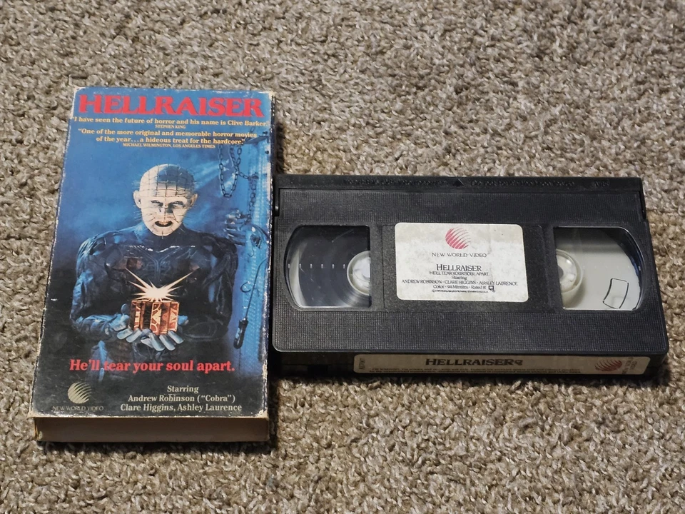 HELLRAISER FIRST RELEASE 1987 RELEASE vhs HORROR movie - Image 1 of 4