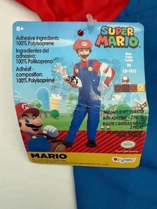 Disguise Super Mario Child Costume, M 8 - 10 NEW in package accessories Unisex - Picture 1 of 5