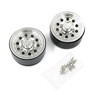 NEU Yeah Racing WL-0177SV 1,55 Aluminium CNC 10 Speichen Beadlock Rad (2 Stück) - Bild 1 von 4