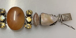 PULSERA TENIS PLATA ESTERLINA MULTI PIEDRAS PRECIOSAS 7 PULGADAS - Imagen 1 de 8