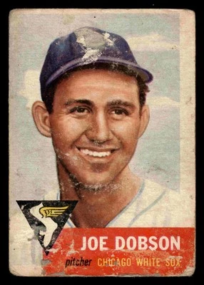 1953 Topps #5 Joe Dobson - Chicago White Sox (Low Grade/Pinhole) - Image 1 of 2