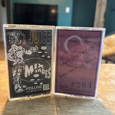 Cassette Lot DJ Juice Mix Tape 33 Bass Party Josh Ski Spice Nu Entertainment - Image 1 of 4