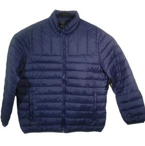 Swiss Tech Performance Gear Sz Large Navy Blue Ltwt Puffer Jacket NEW - Picture 1 of 3