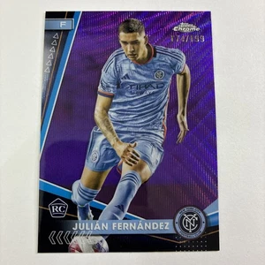 Topps 2024 cromo MLS JULIAN FERNANDEZ #162 onda púrpura RC 45/199 ciudad de Nueva York - Imagen 1 de 3