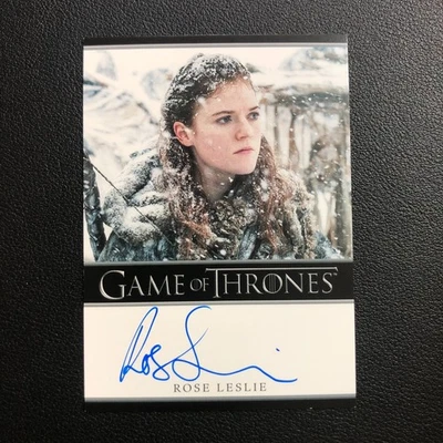 2023 Rittenhouse Game of Thrones Auto Rose Leslie as Ygritte Bordered - Image 1 of 4