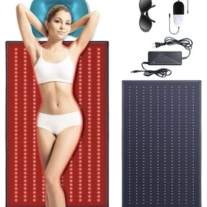 Red Light Therapy Mat with a Cozy Headrest for Enhanced Comfort SEALED - Picture 1 of 16