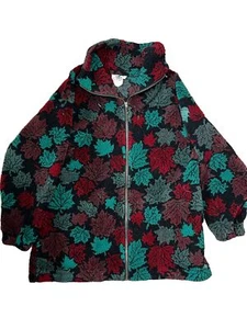 Vintage Quality Good Canada Chunky Sweater Herb Jacket 90’s 80’s Fleece Autumn - Picture 1 of 5