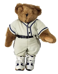 Vermont Teddybär Plüsch 17 Zoll braun Baseball Uniform Turnschuhe Schuhe verbunden - Bild 1 von 9