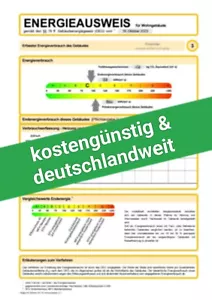 Energieausweis Verbrauchsausweis für Wohngebäude nach GEG 2024 - Bild 1 von 1