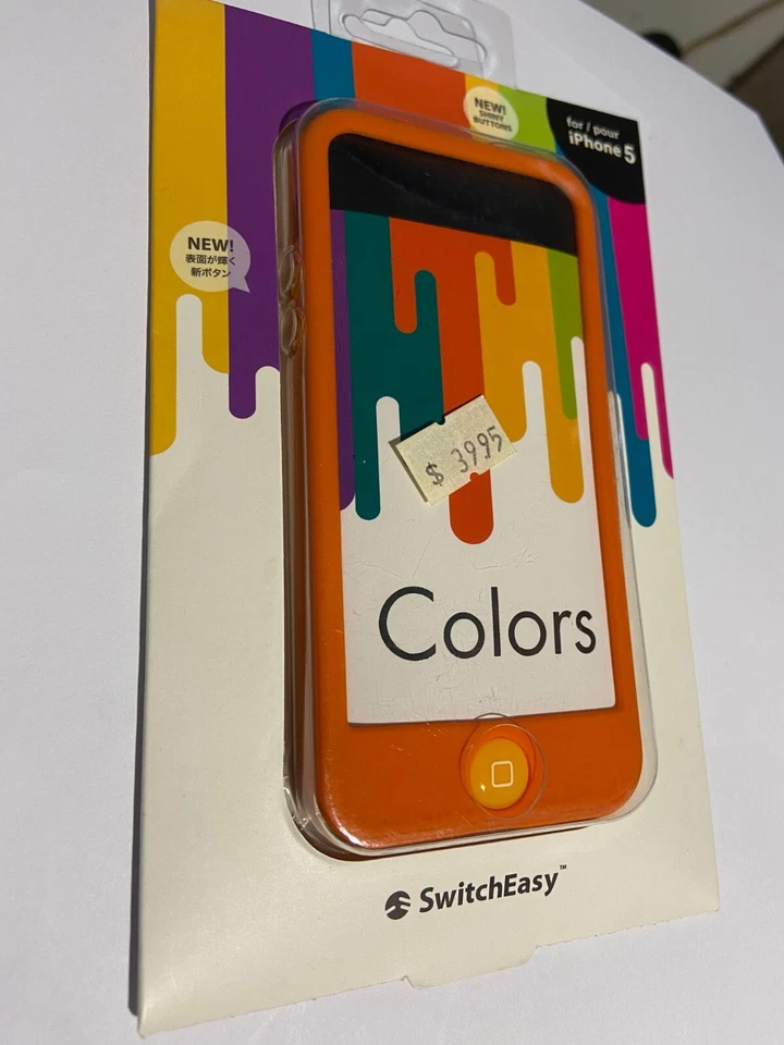 Funda SwitchEasy Colores para Apple iPhone 5, iPhone 5S, iPhone SE Azafrán SW-COL5-O Foto 1 de 2